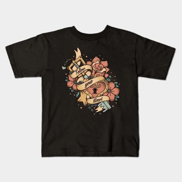 Kingdom Hearts Tattoo - Sora Keyblade - Gaming Kids T-Shirt by Typhoonic